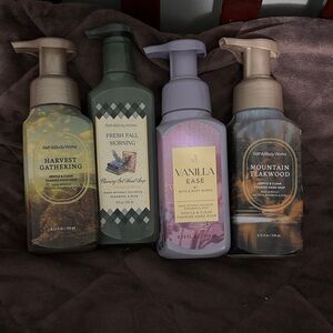 Bath & Body Works Hand Soap Set - Green, Purple, Brown